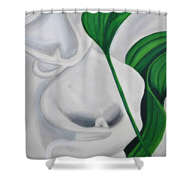  Shower Curtain featuring the painting Tulips 2 by Sonali Kukreja