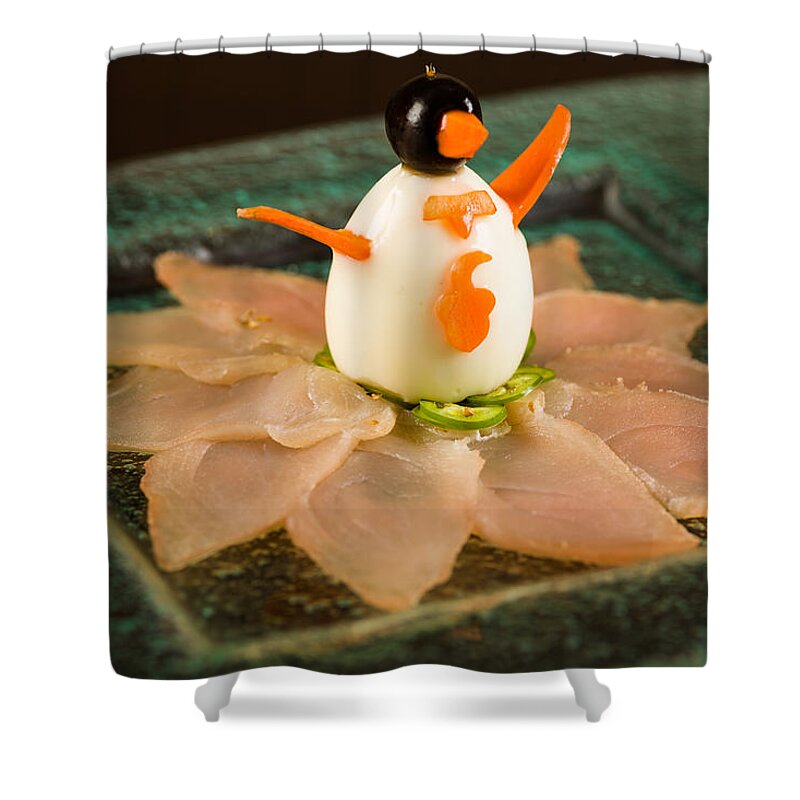 Asian Shower Curtain featuring the photograph Tuna Appetizer by Raul Rodriguez