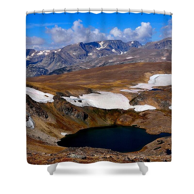 Beartooth Shower Curtain featuring the photograph Tundra Tarn by Tranquil Light Photography
