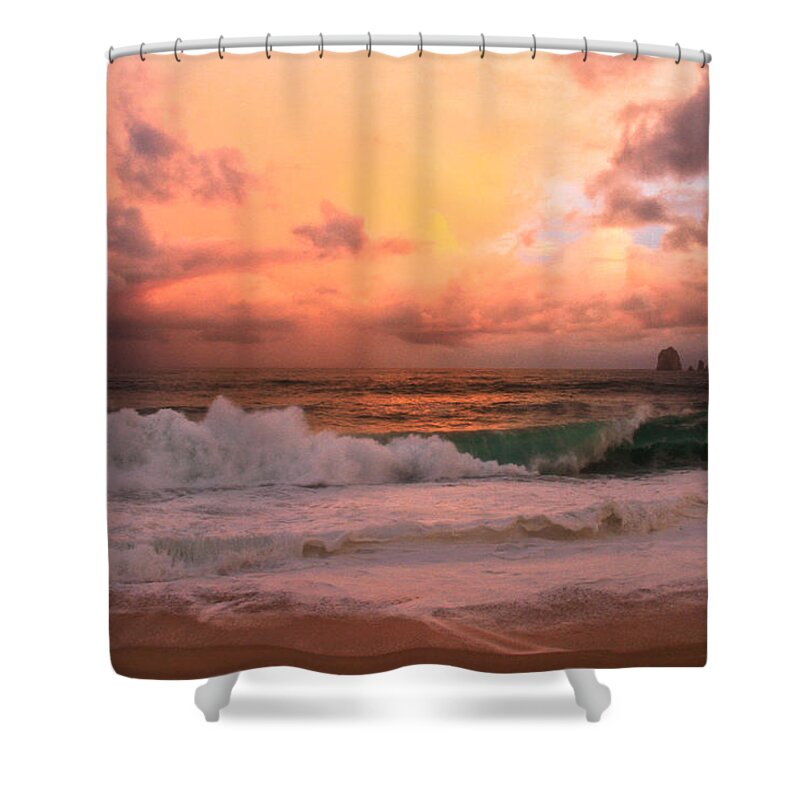 Surf Shower Curtain featuring the photograph Turbulence by Eti Reid