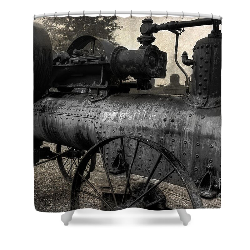 Steam Power Shower Curtain featuring the photograph Turn Back The Clock by Michael Eingle