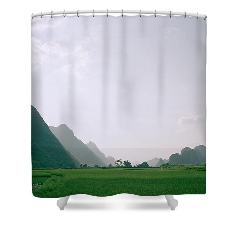 China Shower Curtain featuring the photograph Twilight In Guangxi by Shaun Higson