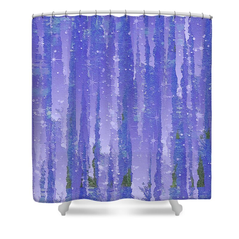 Evening Shower Curtain featuring the digital art Twilight by Wendy J St Christopher
