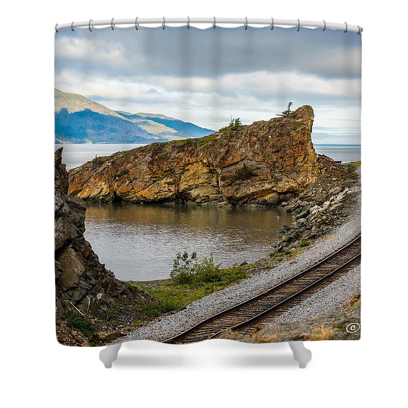 Alaska Shower Curtain featuring the photograph Twisting Track by Joan Wallner