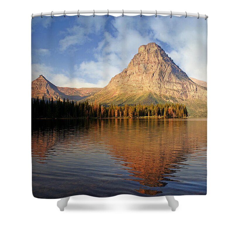 Two Medicine Lake Shower Curtain featuring the photograph Two Medicine by Marty Koch