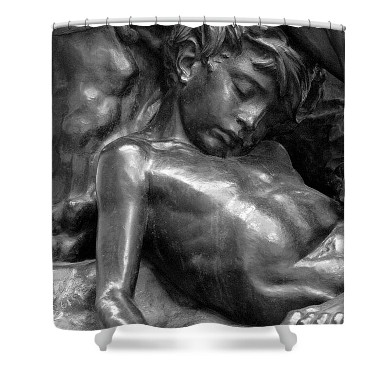 Ugolin Shower Curtain featuring the photograph Ugolin Detail from Orsay Museum by Michael Kirk