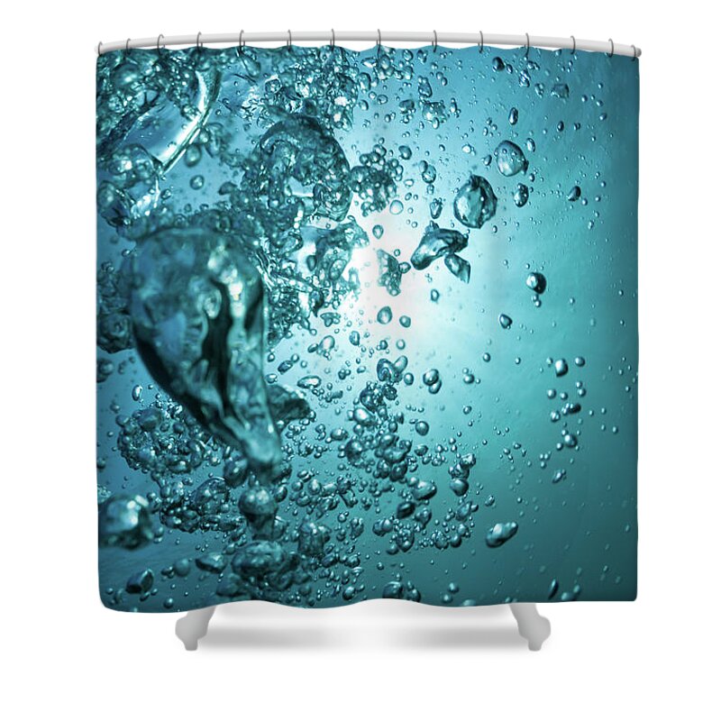 Underwater Shower Curtain featuring the photograph Underwater by Mutlu Kurtbas