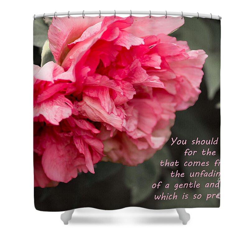 Sandra Clark Shower Curtain featuring the photograph Unfading Beauty by Sandra Clark