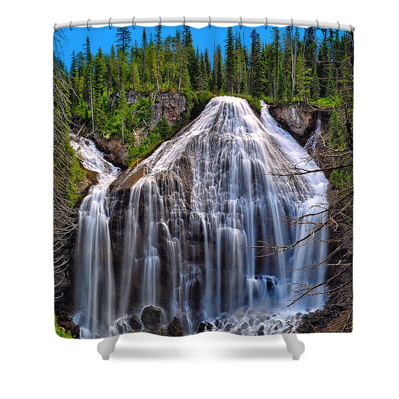Union Falls Shower Curtain featuring the photograph Union Falls by Greg Norrell