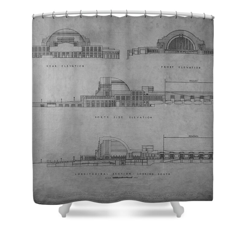 Cincinnati Shower Curtain featuring the photograph Union Terminal 1b by Andrew Fare