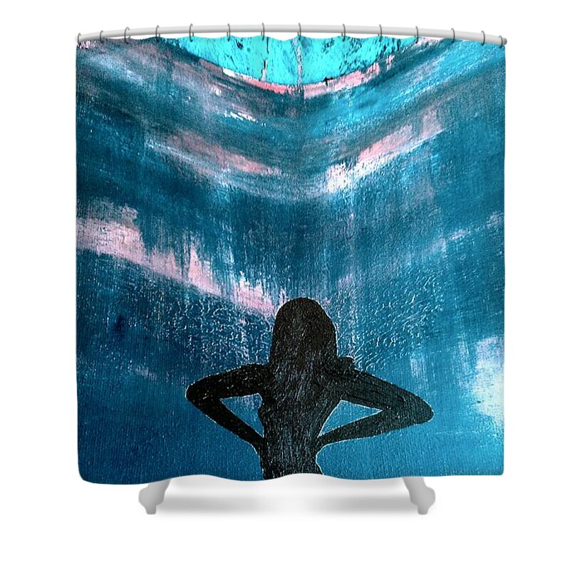 Unlimited Shower Curtain featuring the painting Unlimited by Jacqueline McReynolds