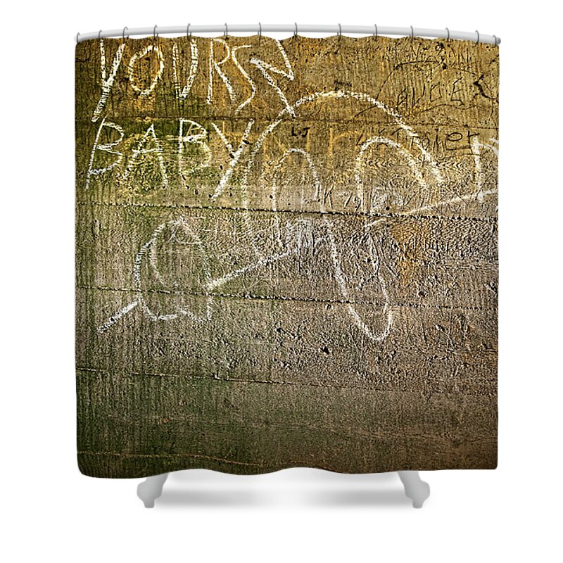 Up Yurs Baby Shower Curtain featuring the photograph Up Yours Baby by Weston Westmoreland