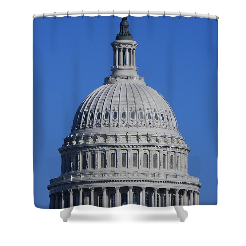 Us Capitol Dome Shower Curtain featuring the photograph US Capitol Dome by Emmy Vickers