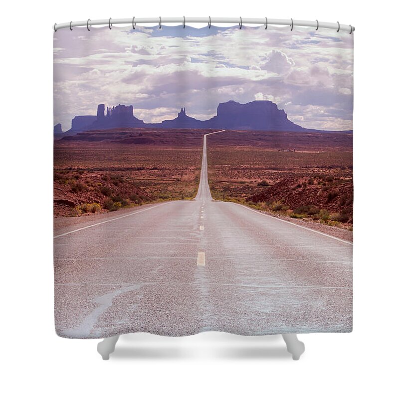 Utah Shower Curtain featuring the photograph US Highway 163 by Nicholas Blackwell