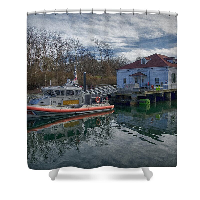 Rhode Island Shower Curtain featuring the photograph USGS Castle Hill Station by Joan Carroll