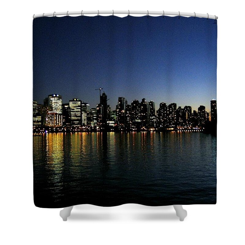 Vancouver Skyline Shower Curtain featuring the photograph Vancouver Skyline by Will Borden