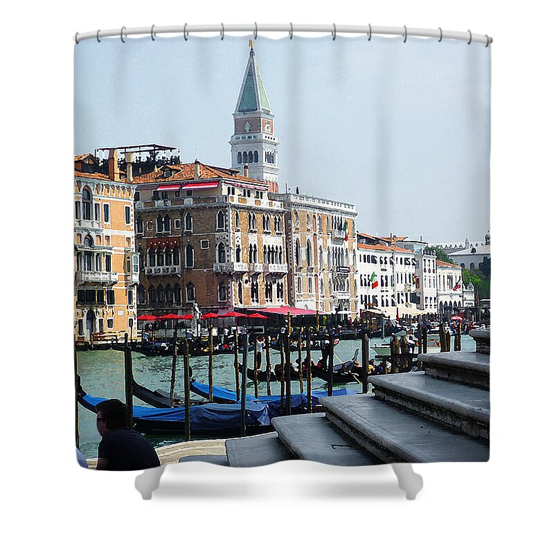 Canale Grande Shower Curtains
