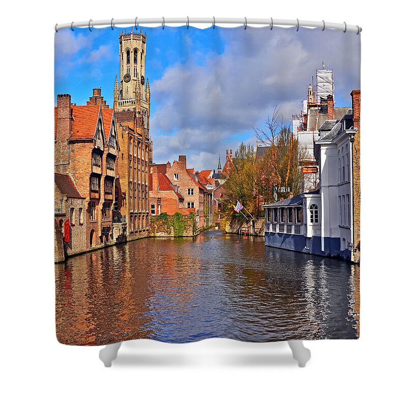 Travel Shower Curtain featuring the photograph Venice of the North by Elvis Vaughn