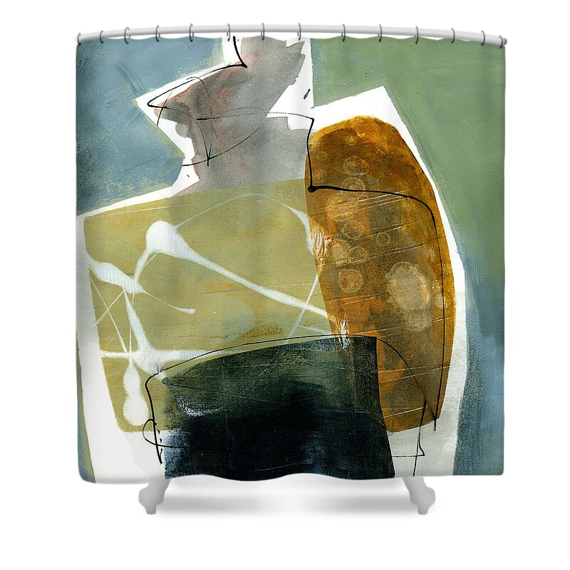Jane Davies Shower Curtain featuring the painting Vessel 1 by Jane Davies
