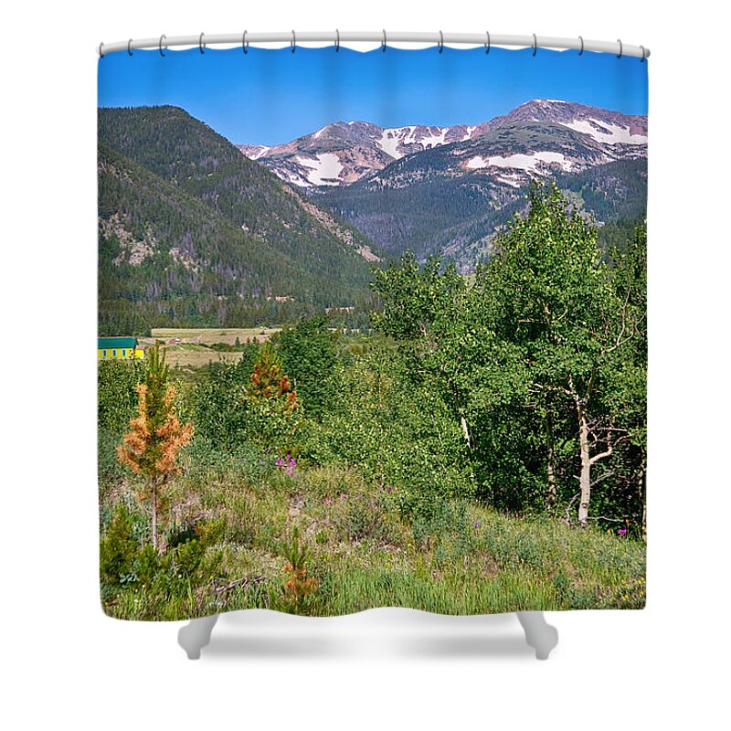 Scenic Shower Curtain featuring the photograph View From Tolland Colorado by James BO Insogna