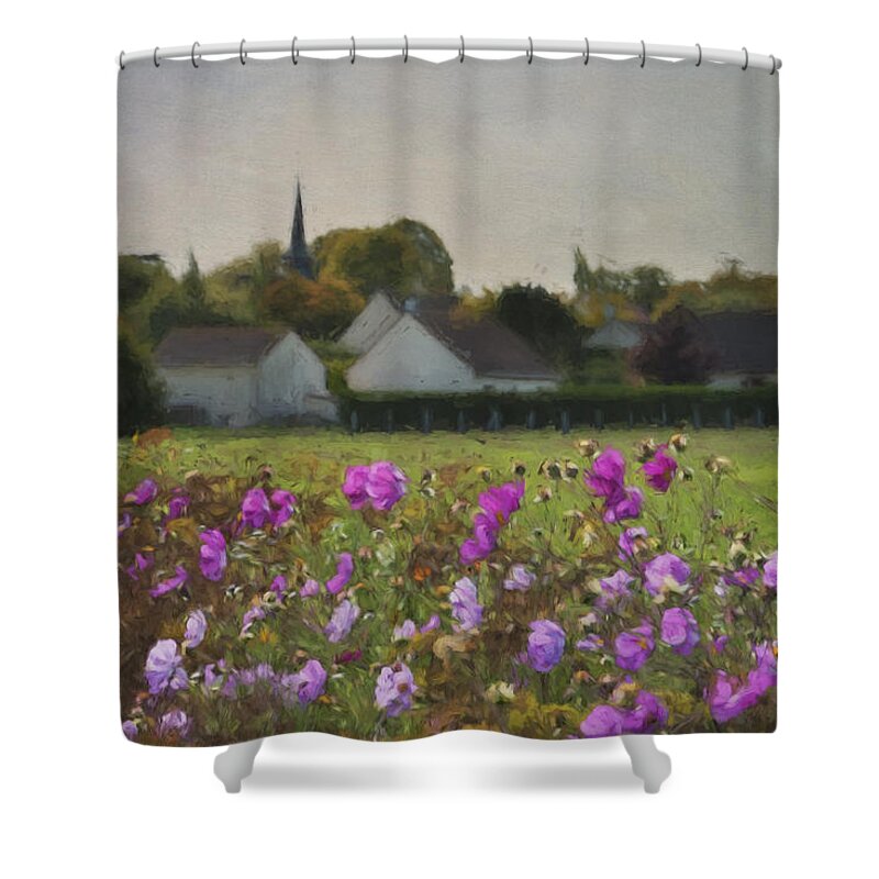 France Shower Curtain featuring the photograph Village de France by Jean-Pierre Ducondi