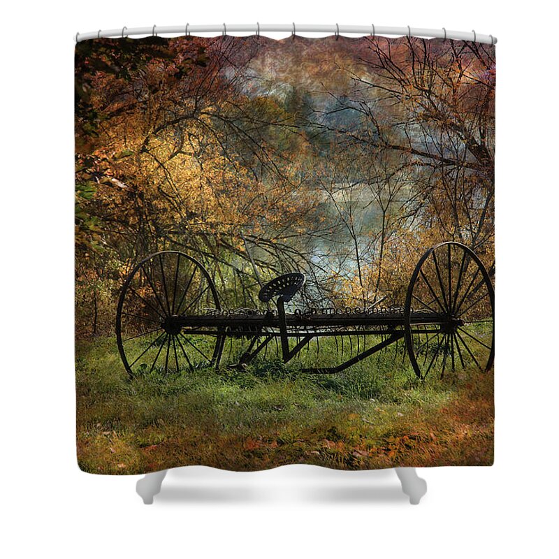 Autumn Shower Curtain featuring the photograph Vintage by Kathy Bassett