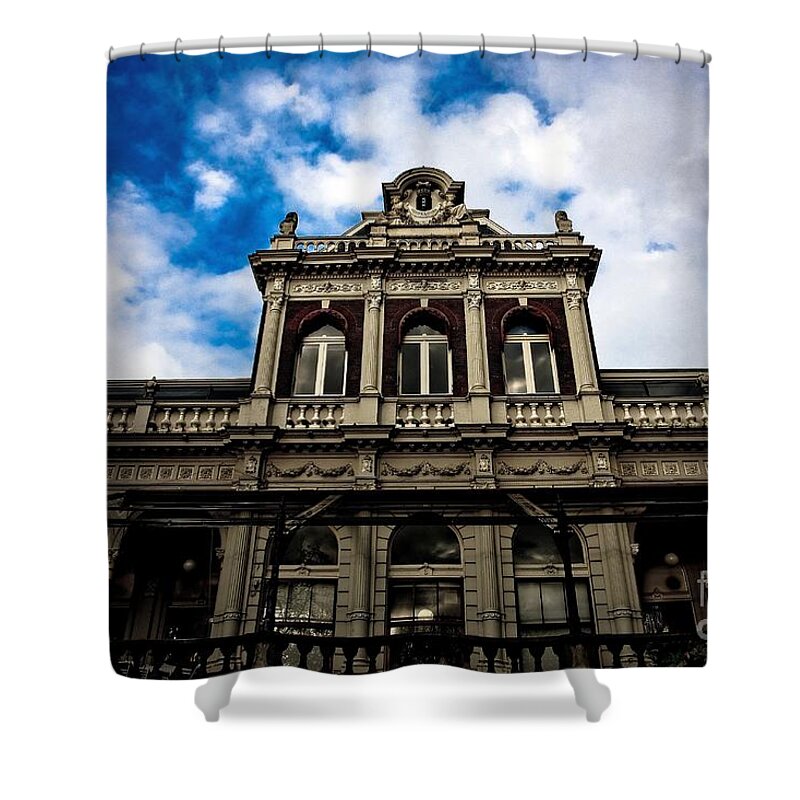 Amsterdam Film Museum Shower Curtain featuring the photograph Vondelpark pavilion by Brothers Beerens