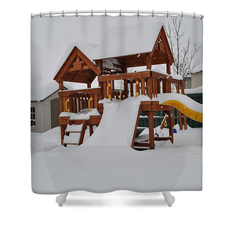  Shower Curtain featuring the photograph Waiting for Spring by Jim Hogg