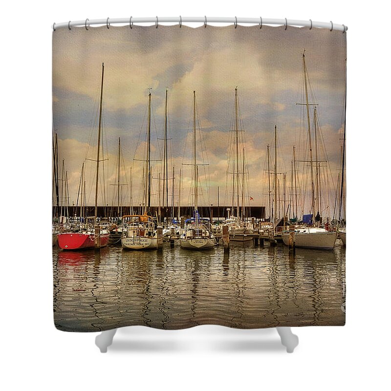 Boat Shower Curtain featuring the photograph Waiting For The Weekend by Lois Bryan