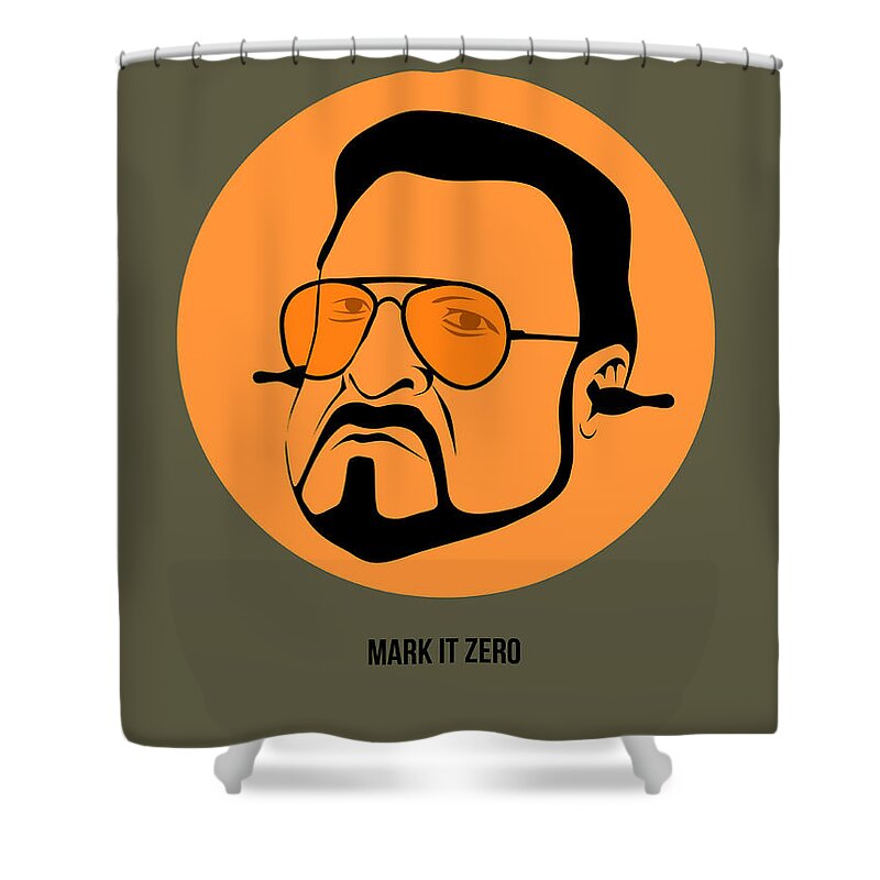 Big Lebowski Shower Curtain featuring the painting Walter Sobchak Poster 1 by Naxart Studio