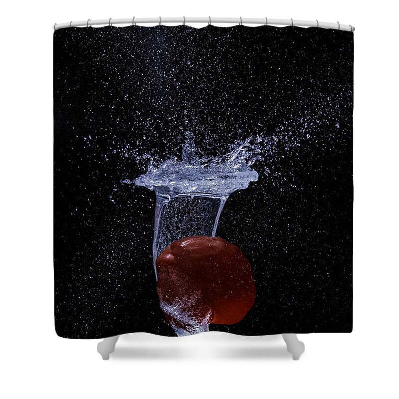 Water Balloons Shower Curtain featuring the photograph Water Balloon 3680 by Karen Celella