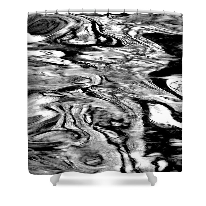 Water Shower Curtain featuring the photograph Water Abstract by Deborah Crew-Johnson