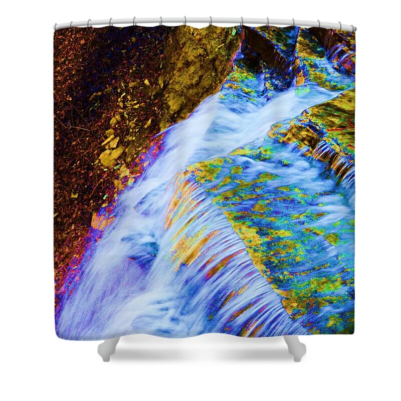 Waterfalls Shower Curtain featuring the photograph Water Art by Stacie Siemsen