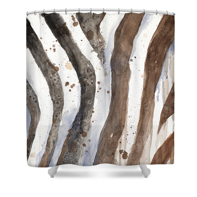 Watercolor Shower Curtain featuring the digital art Watercolor Animal Skin II by Patricia Pinto