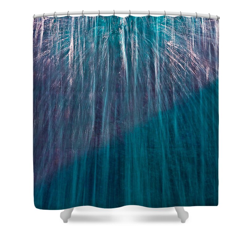 Abstract Shower Curtain featuring the photograph Waterfall Abstract by Stuart Litoff