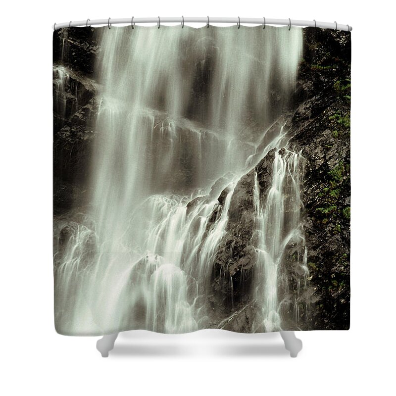 Alaska Shower Curtain featuring the photograph Waterfall Near Valdez, Alaska by Theodore Clutter