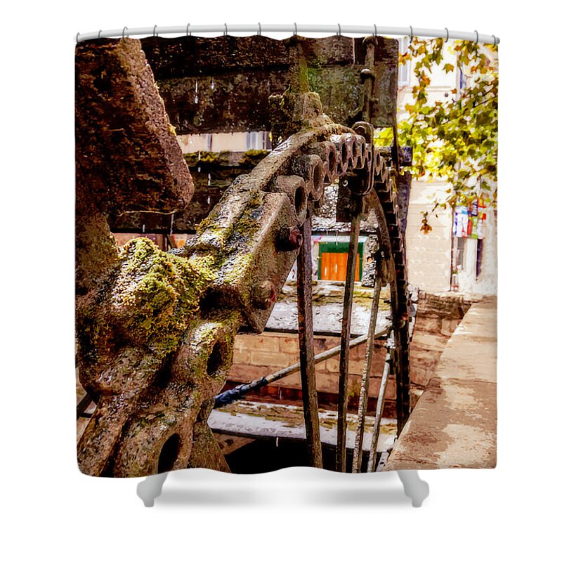 Water Mill Shower Curtain featuring the photograph Watermill by Yevgeni Kacnelson
