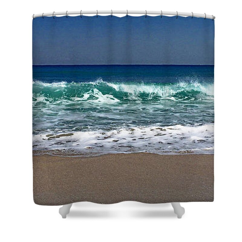Waves Shower Curtain featuring the photograph Waves of Happiness by Cindy Greenstein