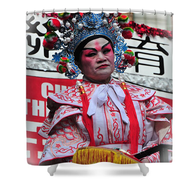 Chinese Shower Curtain featuring the photograph Wearing Her Finest by Mike Martin