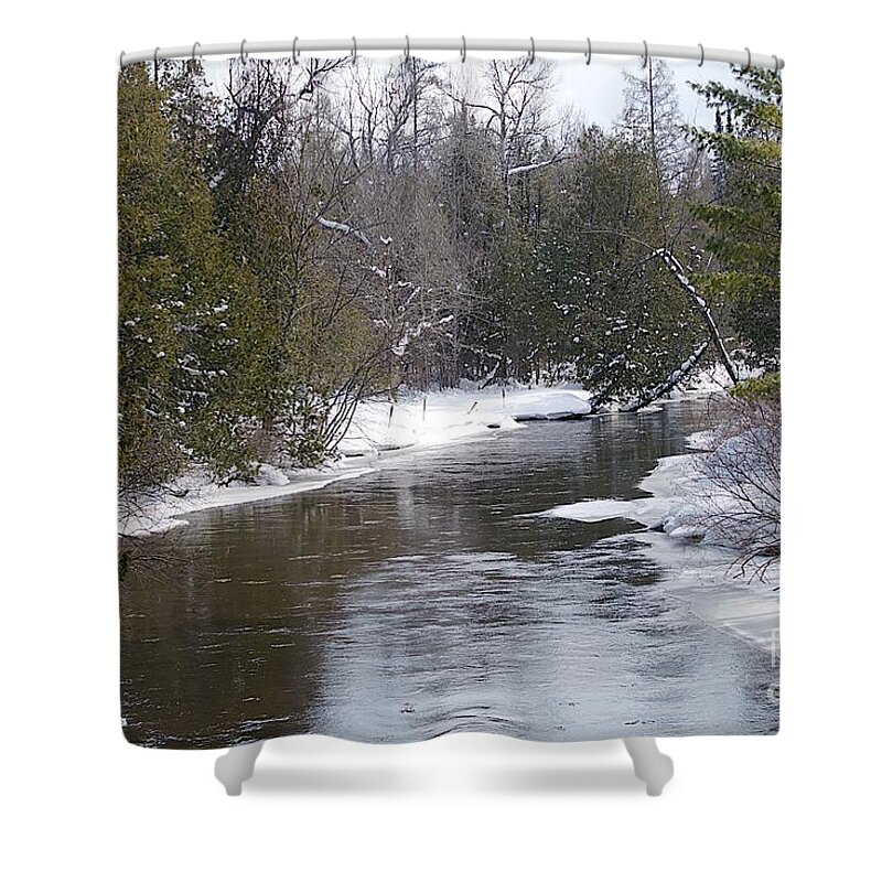 Jordan River Shower Curtain featuring the photograph Webster by Joseph Yarbrough