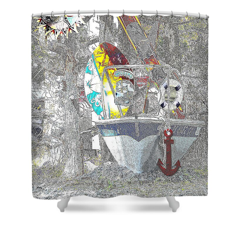 Texas Shower Curtain featuring the photograph Welcome Bow by Erich Grant