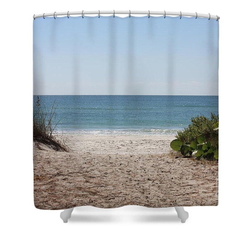 Beach Shower Curtain featuring the photograph Welcome to the Beach by Carol Groenen
