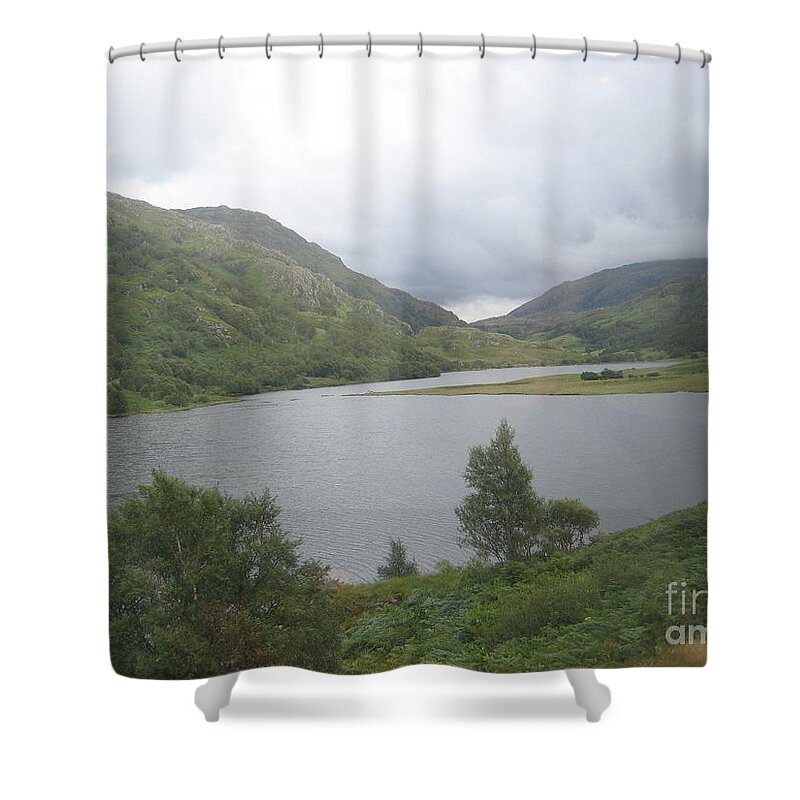 Scottish Highlands Shower Curtain featuring the photograph Welcome To The Highlands by Denise Railey