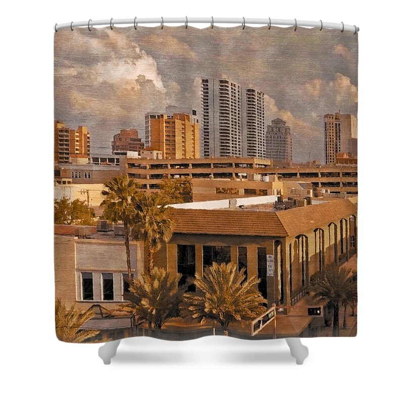 Clouds Shower Curtain featuring the photograph West Palm Beach Florida by Debra and Dave Vanderlaan