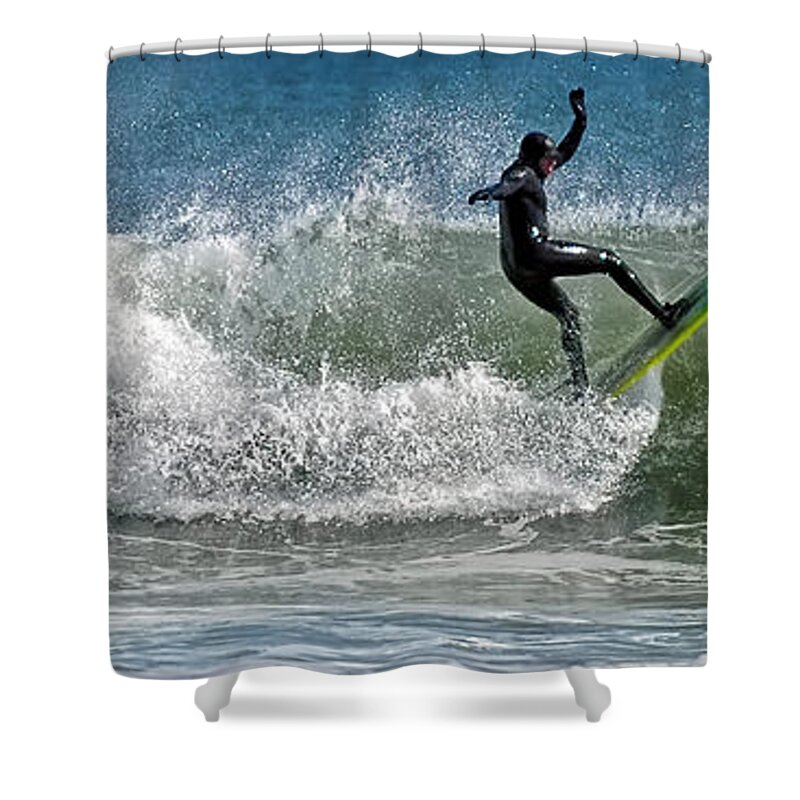 Pano Shower Curtain featuring the photograph What a ride by Sami Martin