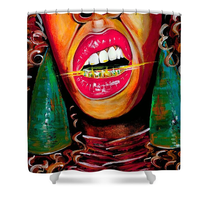 Mouth Shower Curtains
