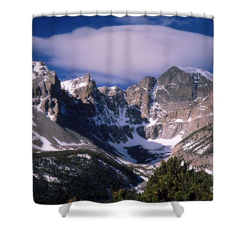 Great Basin National Park Shower Curtain featuring the photograph Wheeler Peak by Mark Newman