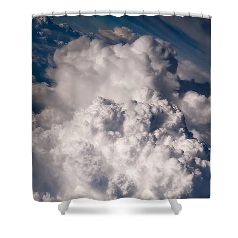 Aerial.clouds Shower Curtain featuring the photograph When the Dreams Coming True 1 by Jenny Rainbow