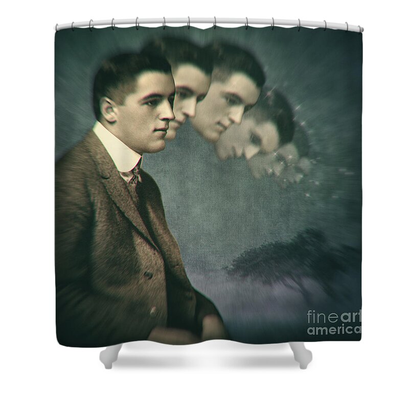 Surreal Shower Curtain featuring the photograph When thinking goes too far by Martine Roch