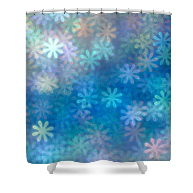Abstract Shower Curtain featuring the photograph Where Have All The Flowers Gone by Dazzle Zazz